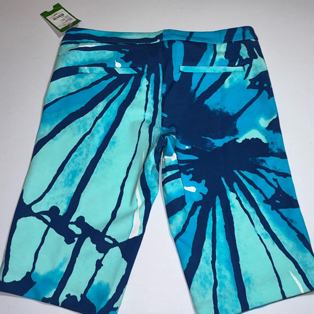 Lilly Pulitzer NWT 12"  McGill Shorts Sparkling Blue Get Inky Size 0 - Picture 5 of 15